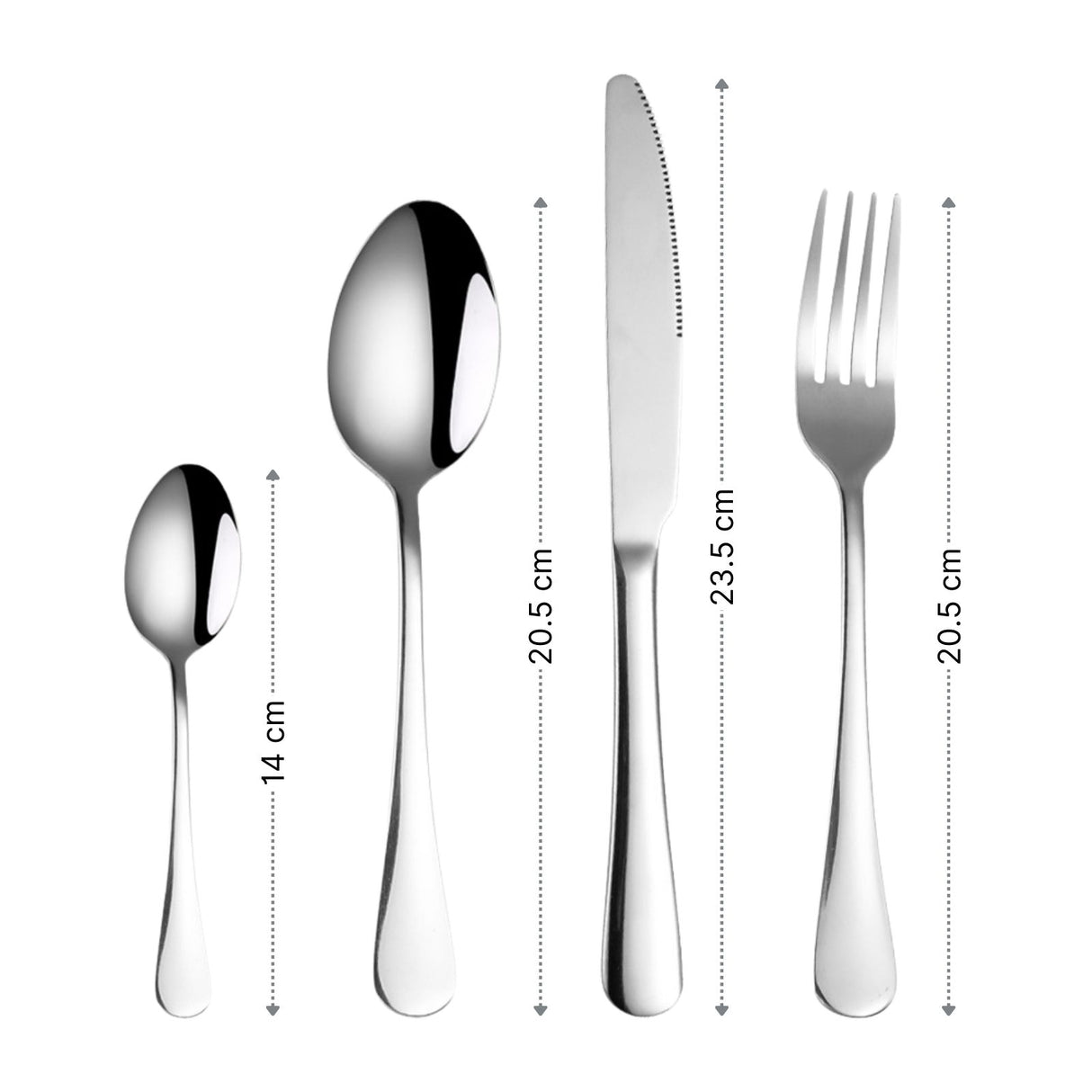 Campingbesteck-Set Outdoor Essbesteck 4-teilig Cutlery mit Beutel