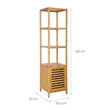 Standregal Badregal Beistellregal Aufbewahrungsregal mit Schrank