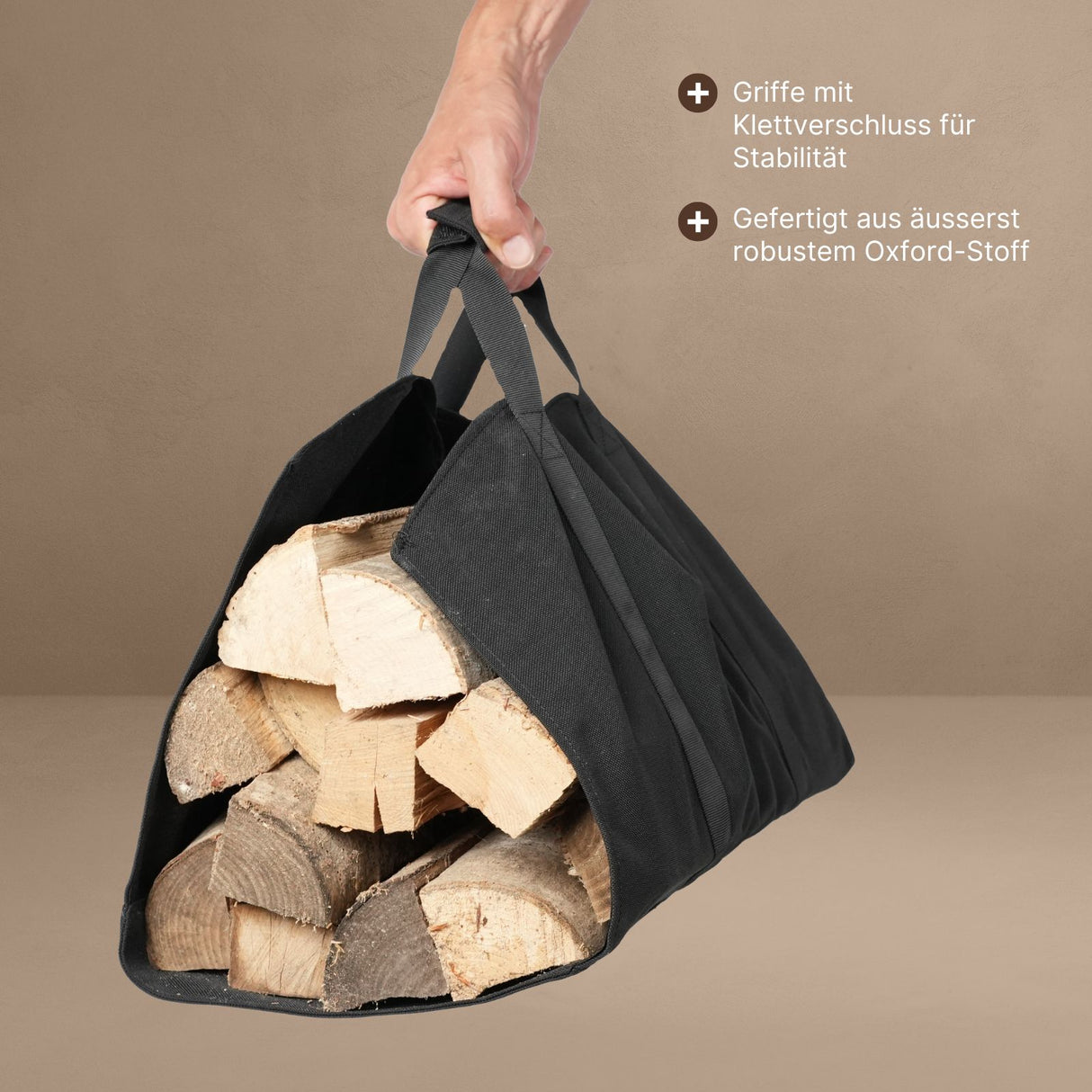 Holztragetasche Kamintasche Outdoor-Holztrage Brennholz-Tragehilfe
