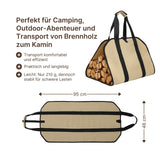 Brennholztasche Brennholz-Tragehilfe Holztragetasche Kamintasche