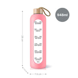 Glasflasche Sportflasche Trinkflasche Wasserflasche Getränkeflasche