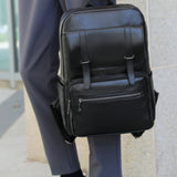 Laptop-Rucksack Tagesrucksack Business-Rucksack PU-Lederrucksack