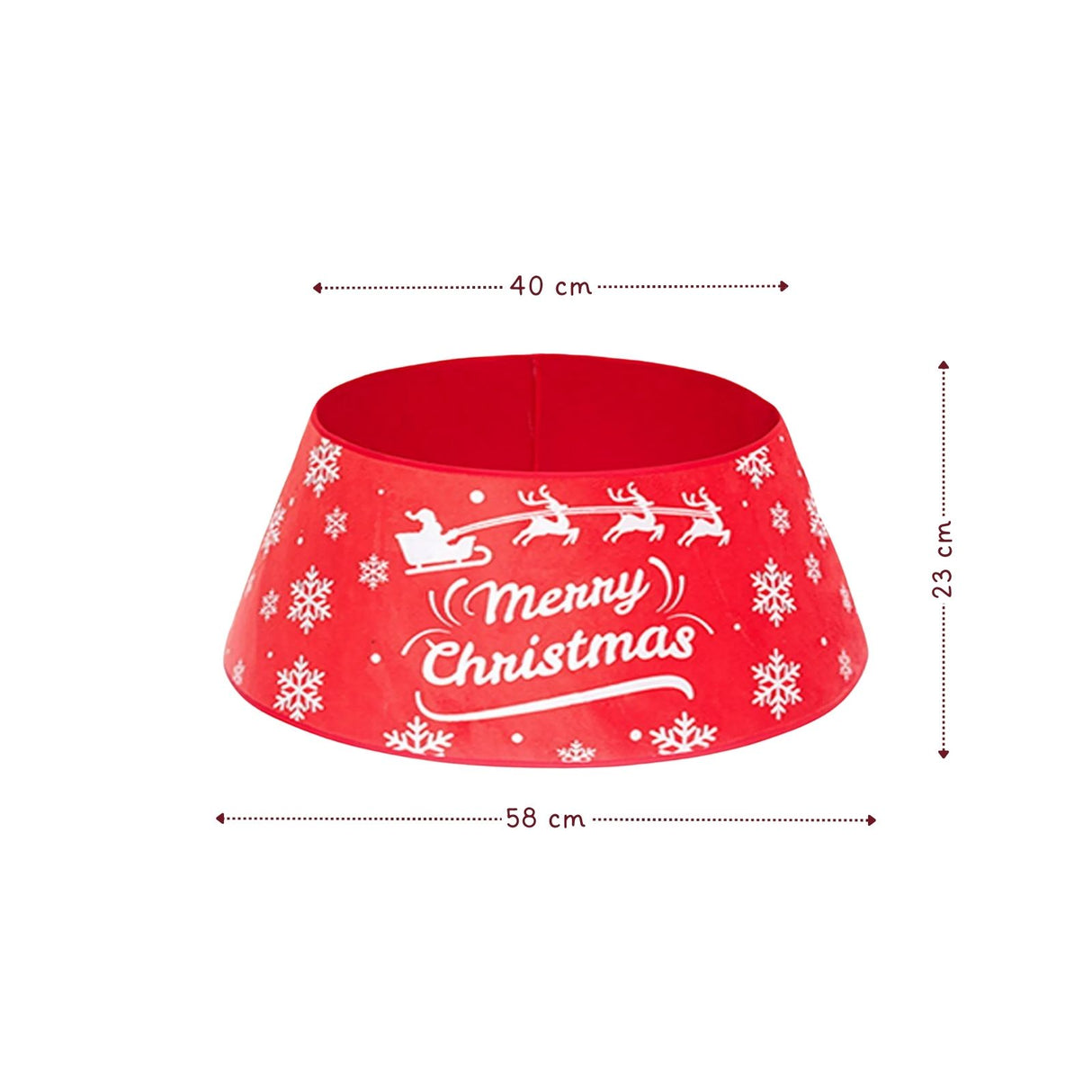 Baumständer-Verkleidung Merry Christmas Christbaumständer-Kragen Weihnachtsbaumrock