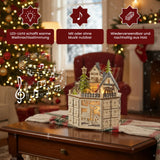Holz-Adventskalender 24 Schubladen mit LED Weihnachtskalender