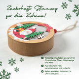 LED-Weihnachtsdekoration Weihnachtsschmuck Weihnachtsbaum-Anhänger Holzdeko