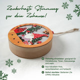 LED-Holzdeko Weihnachtsdekoration Weihnachtsbaum-Anhänger Weihnachtsschmuck