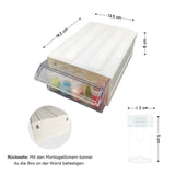 Aufbewahrungsbox mit Schublade Organizer DIY-Diamant Sortierbox Verstaumöglichkeit mit Aufklebern