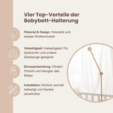Mobile Halterung Babybett Wolken Glockenhalter Spieluhr Arm