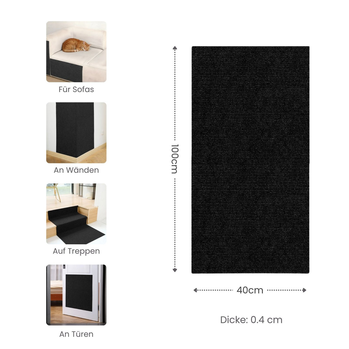 Kratzmatte für Katzen Kratzwand Kratzschutz Kratzbrett Klettermatte