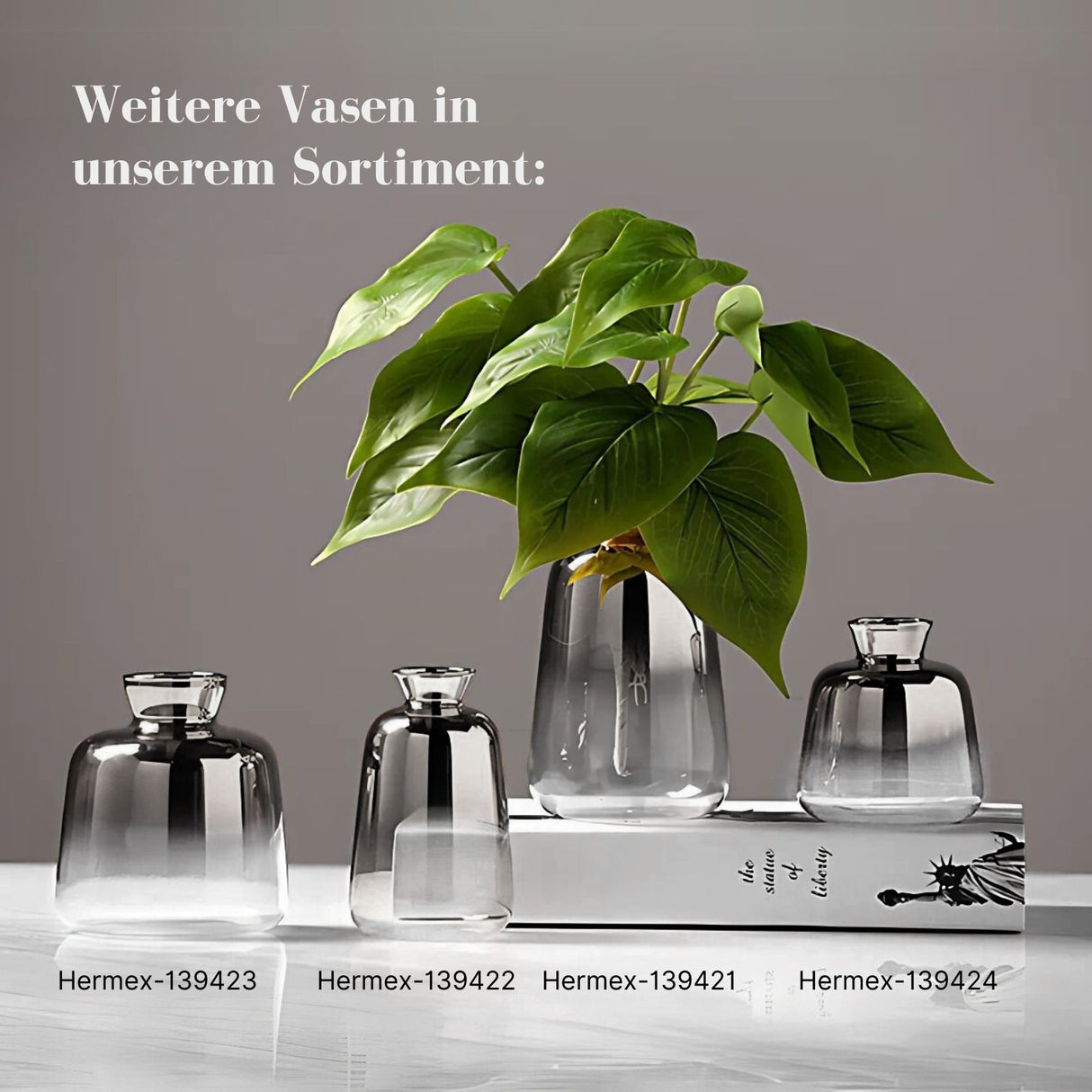 Tischvase Blumenvase Ziervase Glasvase Dekovase Designvase