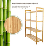 Bambus-Standregal Regal Bücherregal Aufbewahrungsregal Ablageregal