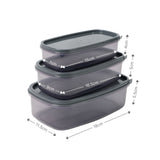 3er-Set Lichtschutz-Aufbewahrungsbox Frischhaltedose Vorratsdose