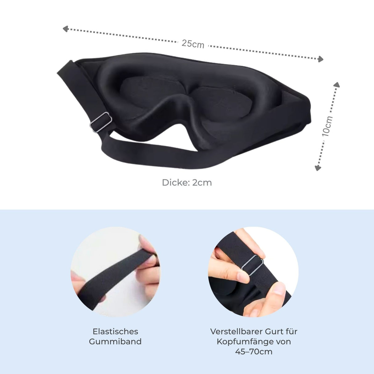 3D Schlafmaske Augenmaske Schlafbrille Nachtmaske Maske