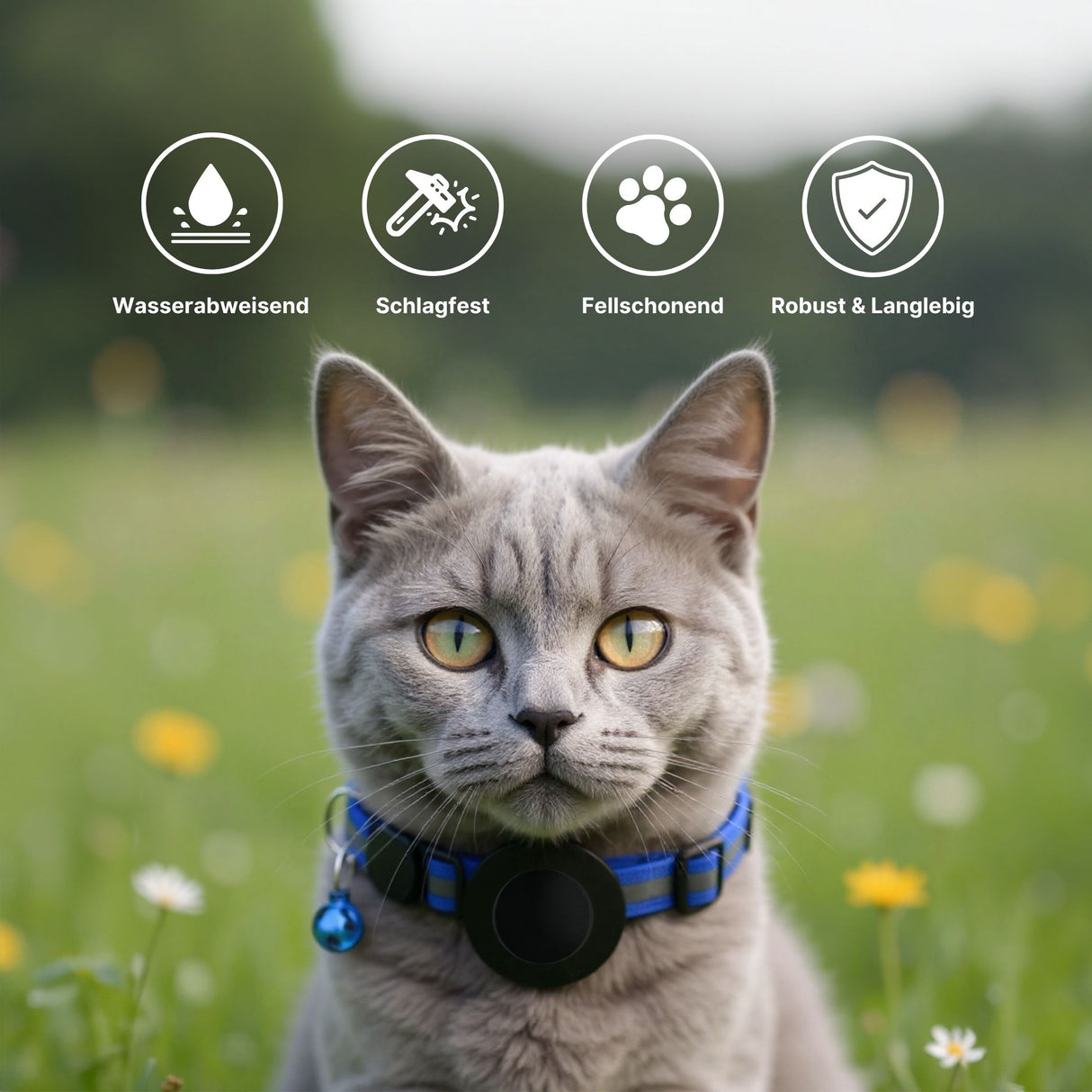 Hundehalsband mit Airtag-Halterung Halsband Katzenhalsband