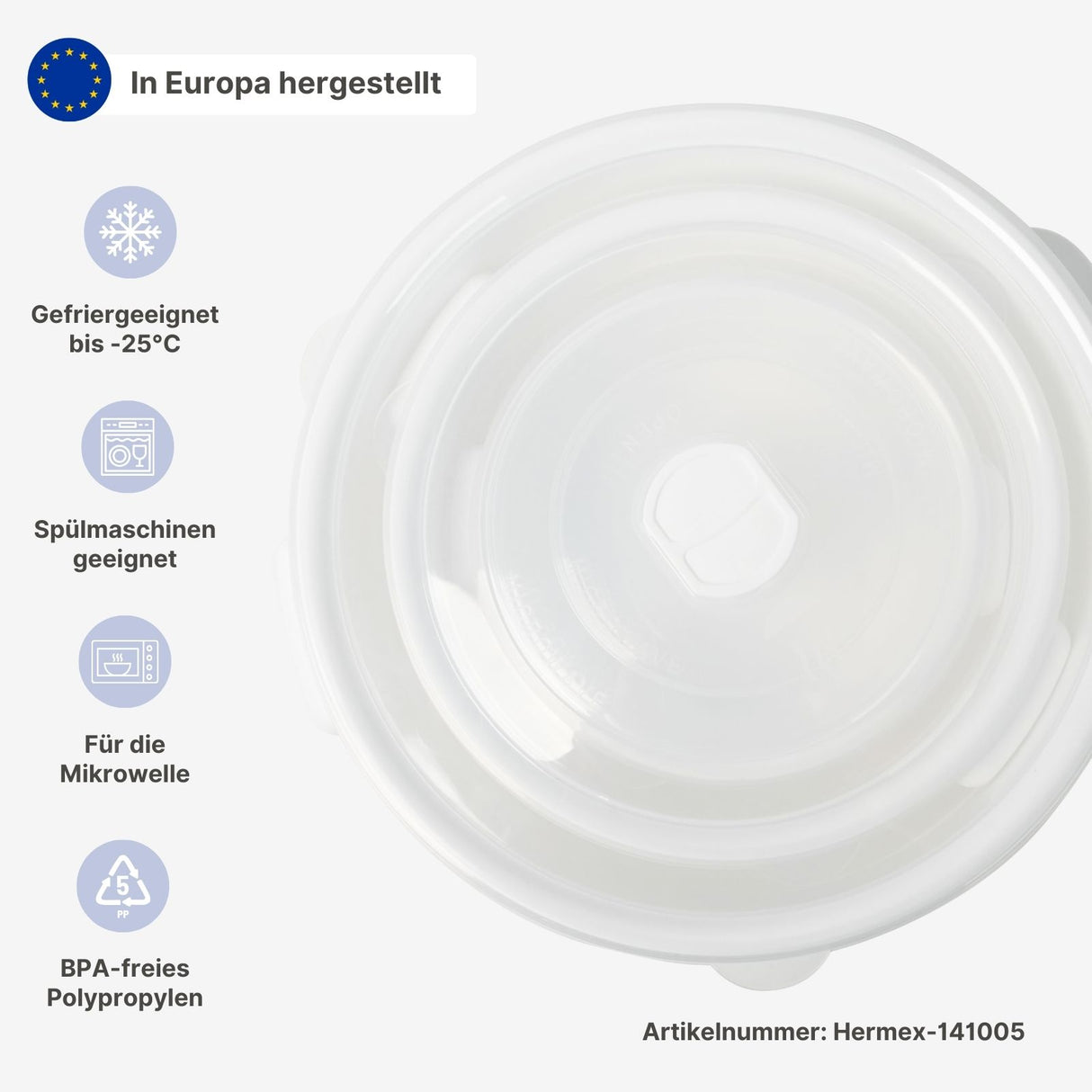 7er-Set Vorratsdosen Mikrowellendosen mit Mikrowellen-Tasse Becher