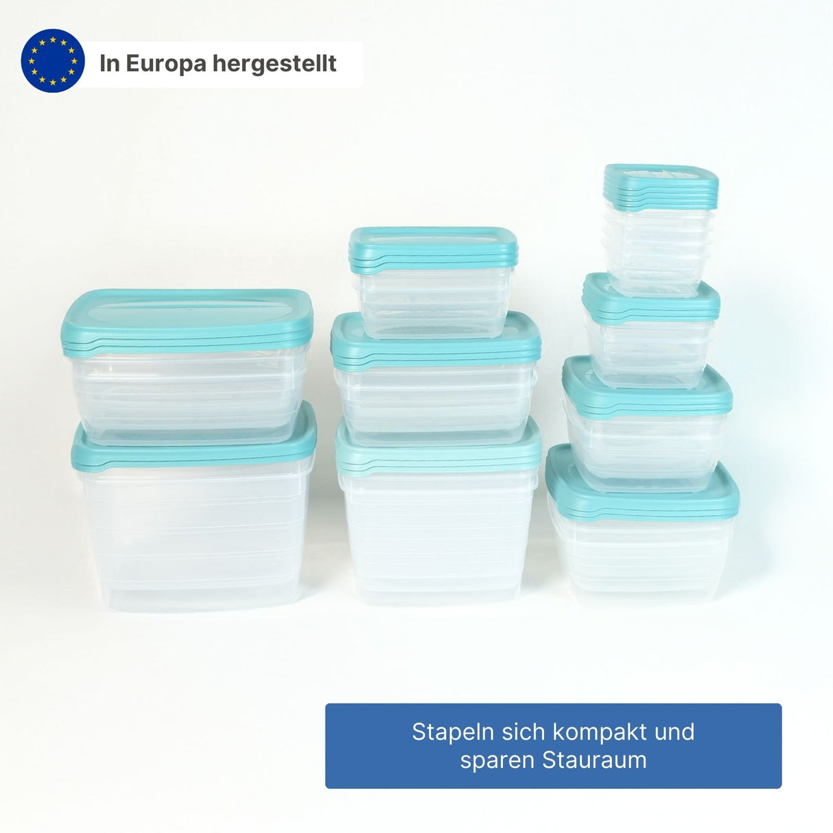 28-tlg. Frischhaltedosen-Set Meal-Prep-Dosen Vorratsdosen Gefrierdosen