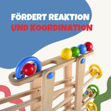 Holz-Kugelbahn Achterbahn Murmelbahn Holzspielzeug Kinderspielzeug