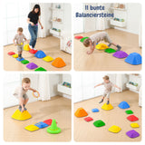 Balanciersteine Balancespiel Balance Trainer Trittsteine Fluss-Steine