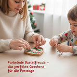 DIY-Mosaik-Bastelset Weihnachtsmann Mosaik-Untersetzer Herz-Untersetzer