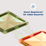 Magnetische Bausteine Naturfarben Magnetspielzeug Magnet-Baukasten