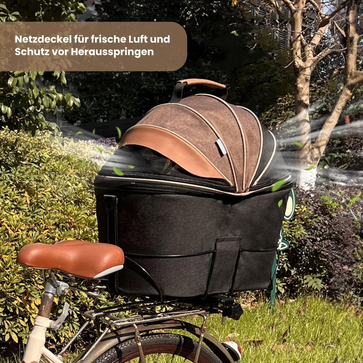 Tiertransporttasche Haustier-Fahrradtasche Transportkorb für Haustiere