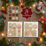 DIY Adventskalender Weihnachts-Tüten Adventskalender-Säckli Tütenset