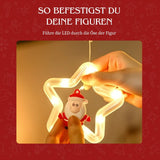 LED Weihnachtslichterkette 3m Sternen-Lichtervorhang Sternlichterkette
