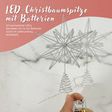 Christbaumspitze Weihnachtsbaumschmuck LED-Stern Weihnachtsdeko