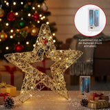 LED-Dekostern offen Drahtstern 3D Leuchtstern Weihnachtsstern
