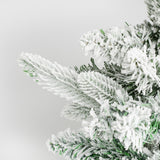 Weihnachtsbaum 90cm mit Schnee und LED Kunsttanne Tisch-Christbaum