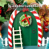 15-tlg. Wichteltür-Set Weihnachtsdeko Miniaturwelt Elfentür-Zubehör