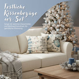 4er-Set Weihnachts-Kissenbezug Zier-Bezug Kissenhülle Dekokissen-Bezug