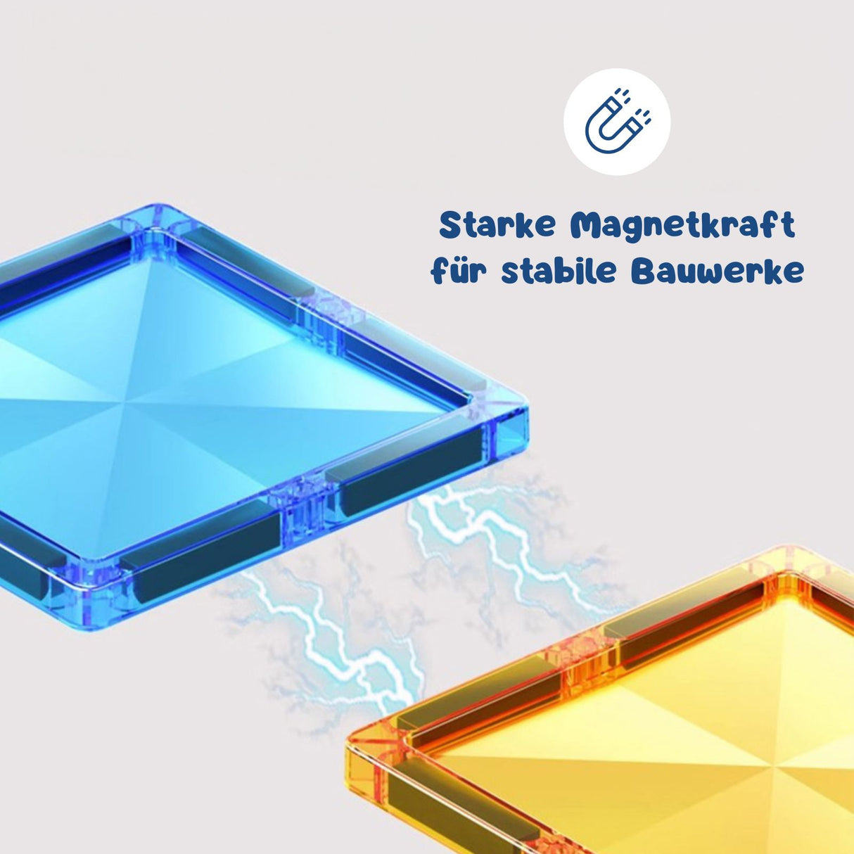 Magnetische Bausteine Kräftige Farben Magnetspielzeug Magnet-Baukasten