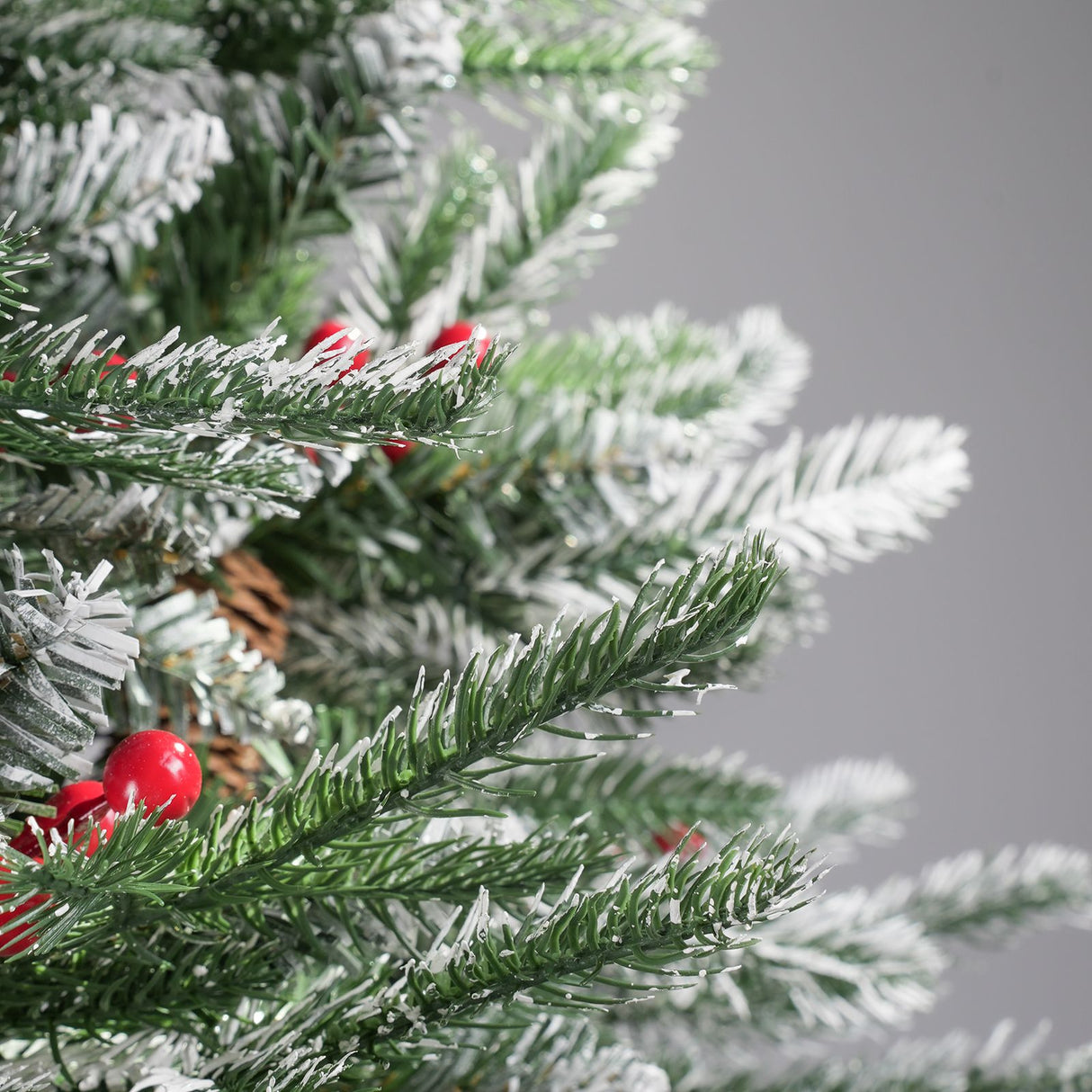 Weihnachtsbaum 150cm mit Schnee Christbaum Kunsttanne Tannenbaum