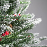 Weihnachtsbaum 210cm mit Schnee Christbaum Tannenbaum Kunsttanne