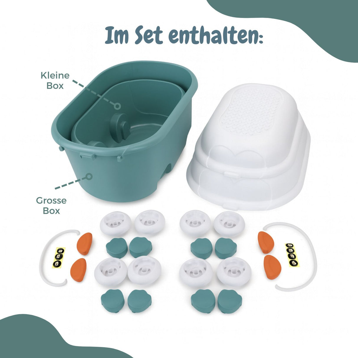 2er-Set Spielzeugkiste Organizer Truhe Spielzeug-Aufbewahrungsbox
