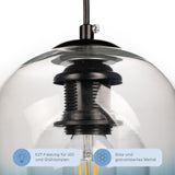 Skandinavische Glas-Hängelampe Pendelleuchte Deckenleuchte Deckenlampe