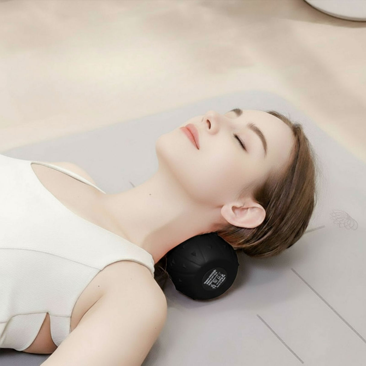 Elektrische Faszienrolle Fitnessrolle Vibrations-Massagerolle Knierolle