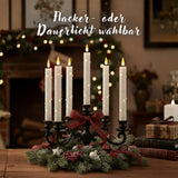 LED Stabkerzen 6er-Set Dinnerkerzen Elektrische Kerzen Tischkerzen