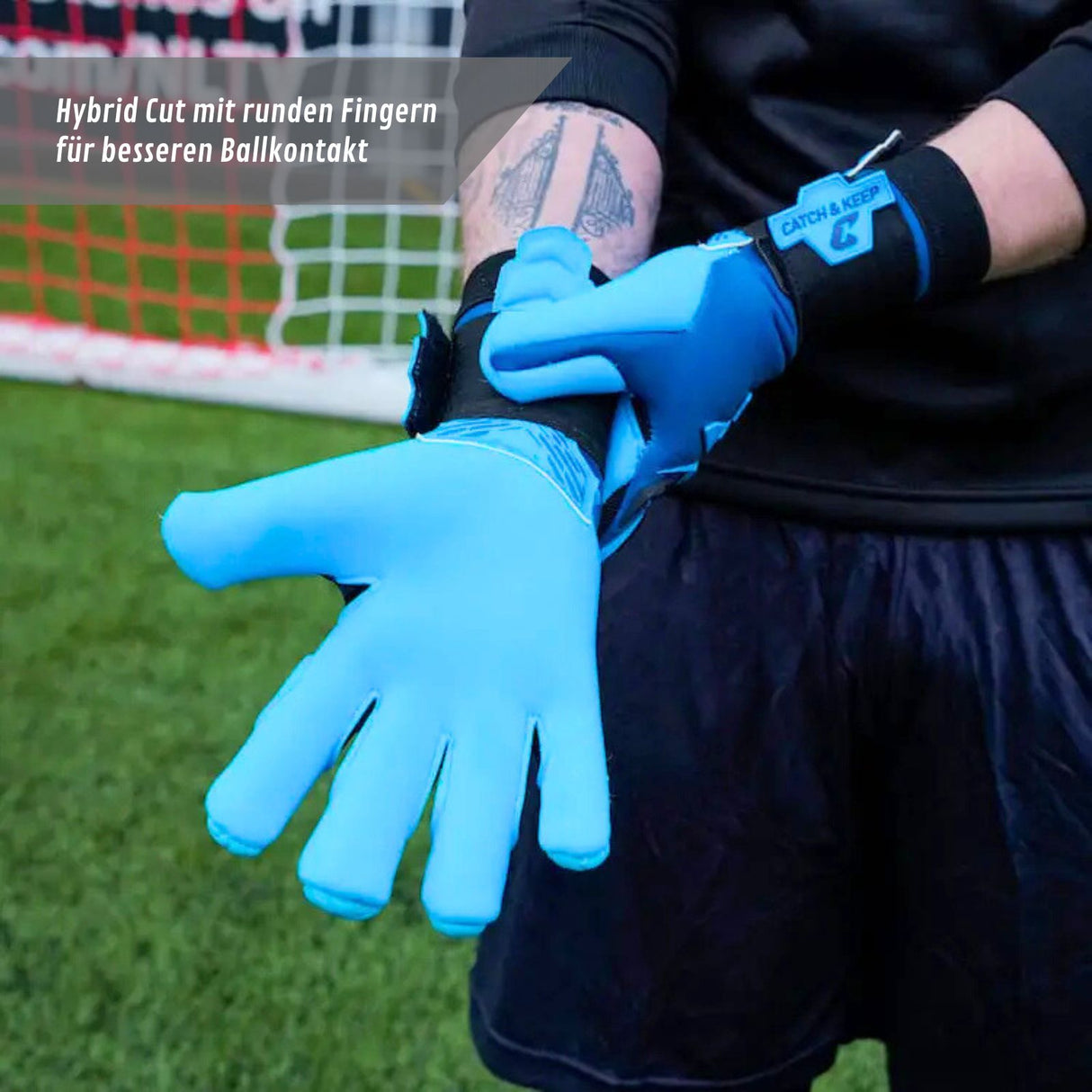 Fussballhandschuhe ViVor Rainy Blue Gr. 11 Torwart Goalie Handschuhe