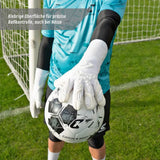 Fussballhandschuhe Pulse X All White Gr. 11 Torwart Goalie Handschuhe