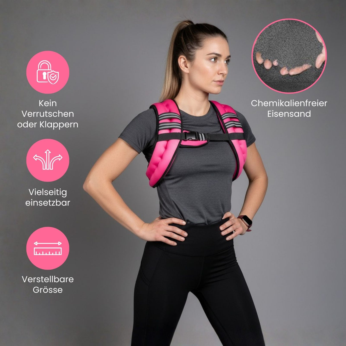 One Size Gewichtsweste 5.5kg Trainingsweste Laufweste Joggingweste