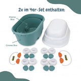 4er-Set Spielzeugkiste Spielzeug-Aufbewahrungsbox Organizer Truhe