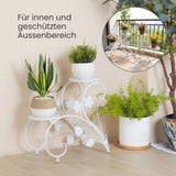 2-tlg. Blumenständer Blumentreppe Pflanzenregal Blumenetagere