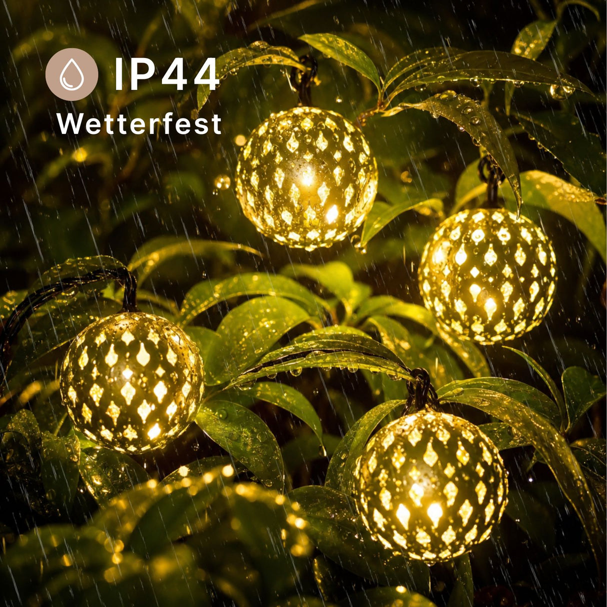 Marokkanische LED Solar-Gartenbeleuchtung 4.8m Outdoor-Dekoleuchte