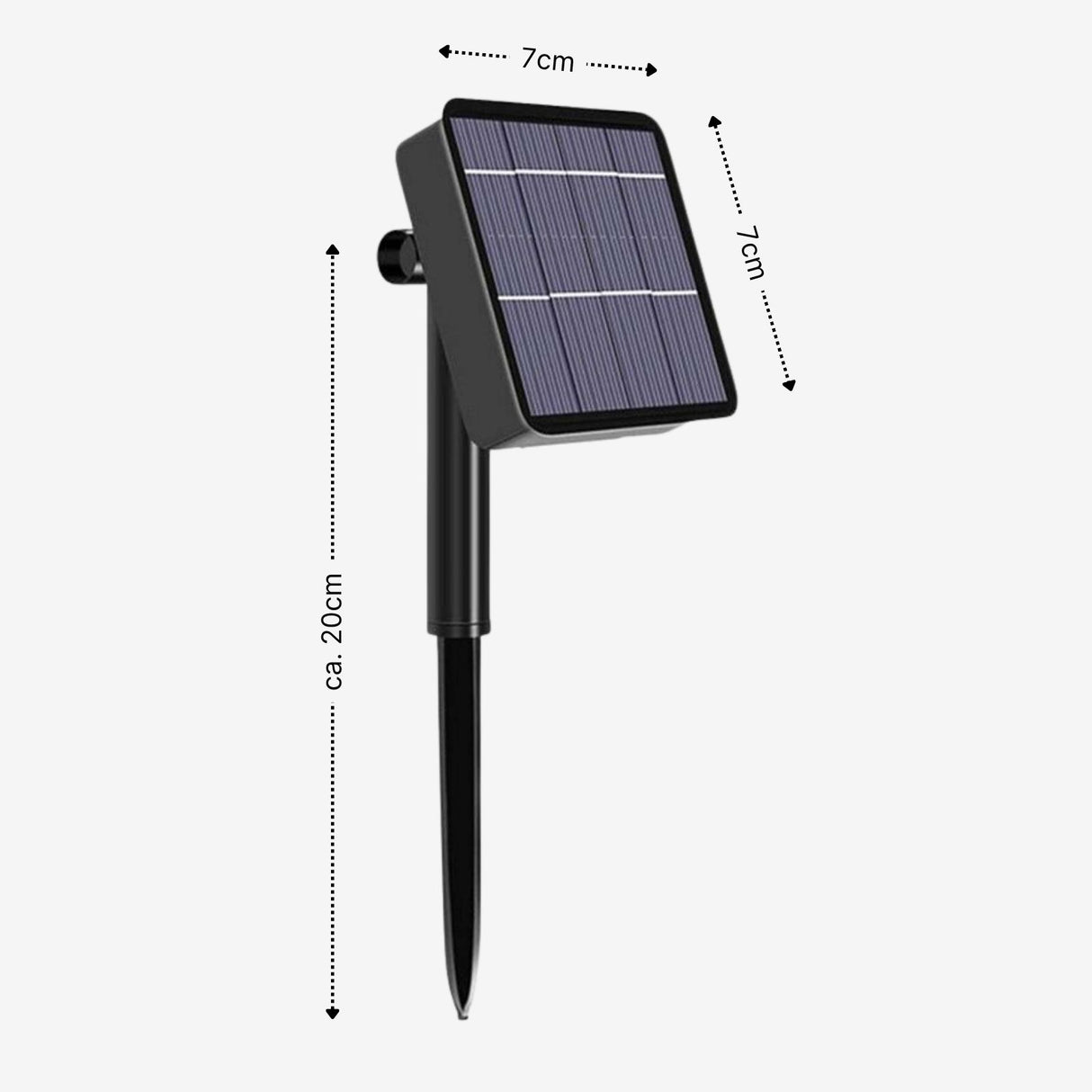 LED-Solar-Dekoleuchte 22m Outdoor-Leuchtgirlande Gartenbeleuchtung
