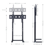 Universal TV-Ständer LCD Fernseher Bildschirm Standfuss Display Schwarz