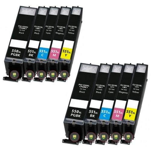 Alternative Tintenpatrone zu Canon PGI-550PGBK, CLI-551 CMYK XL