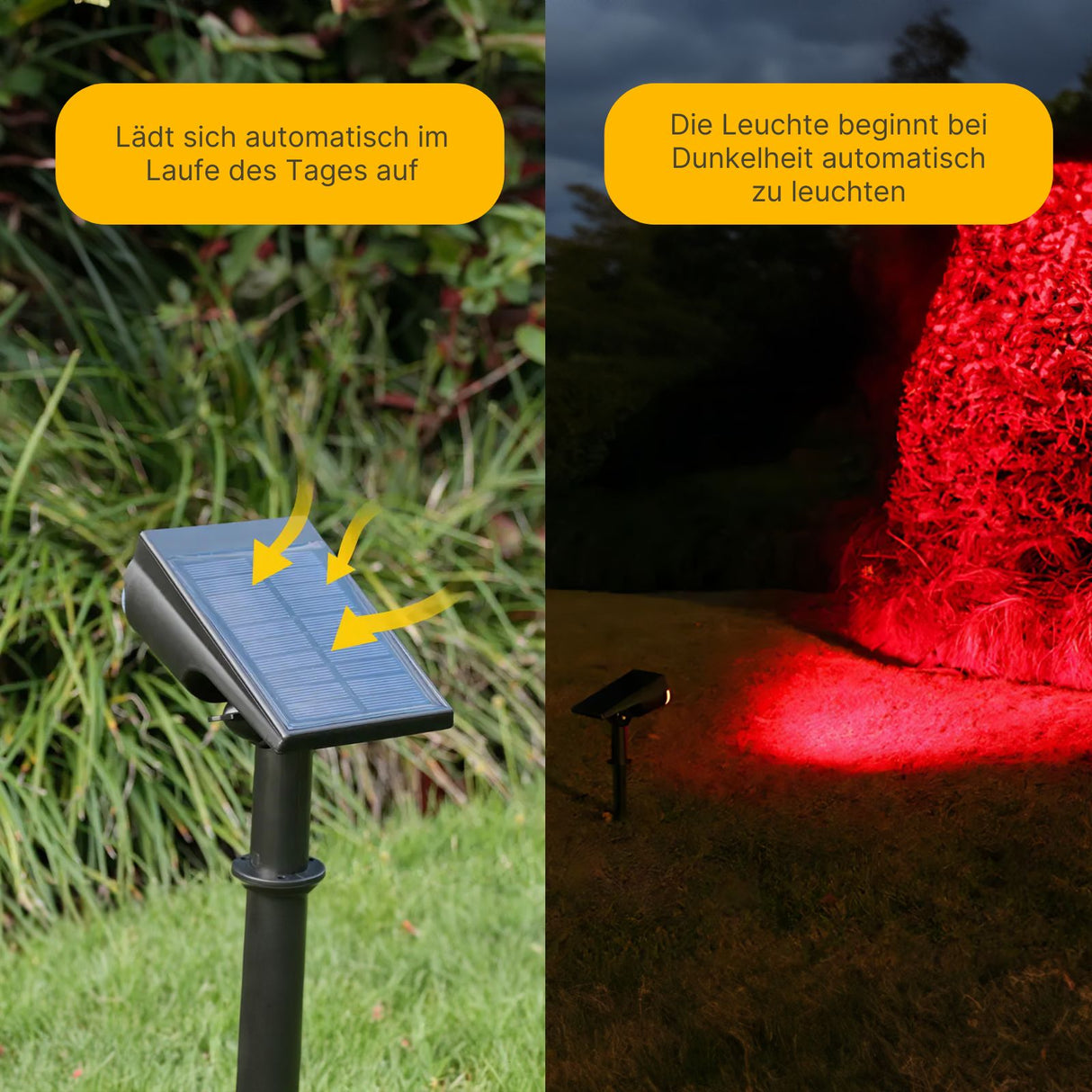 LED Solar Gartenstrahler Gartenscheinwerfer Aussenbeleuchtung
