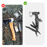 15in1 Multifunktions-Axt Multi-Tool-Beil Hammer Zange Messer Schraubendreher Feile